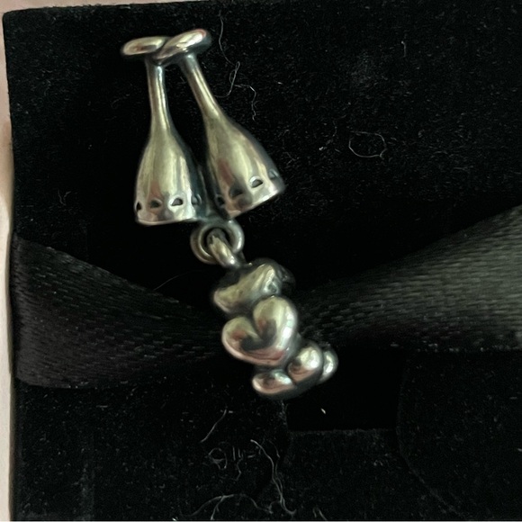 Pandora Champagne Glasses Charm - Picture 2 of 2
